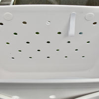 "White Haven Eva Silicone bag showing the clip for sunglasses keys etc."