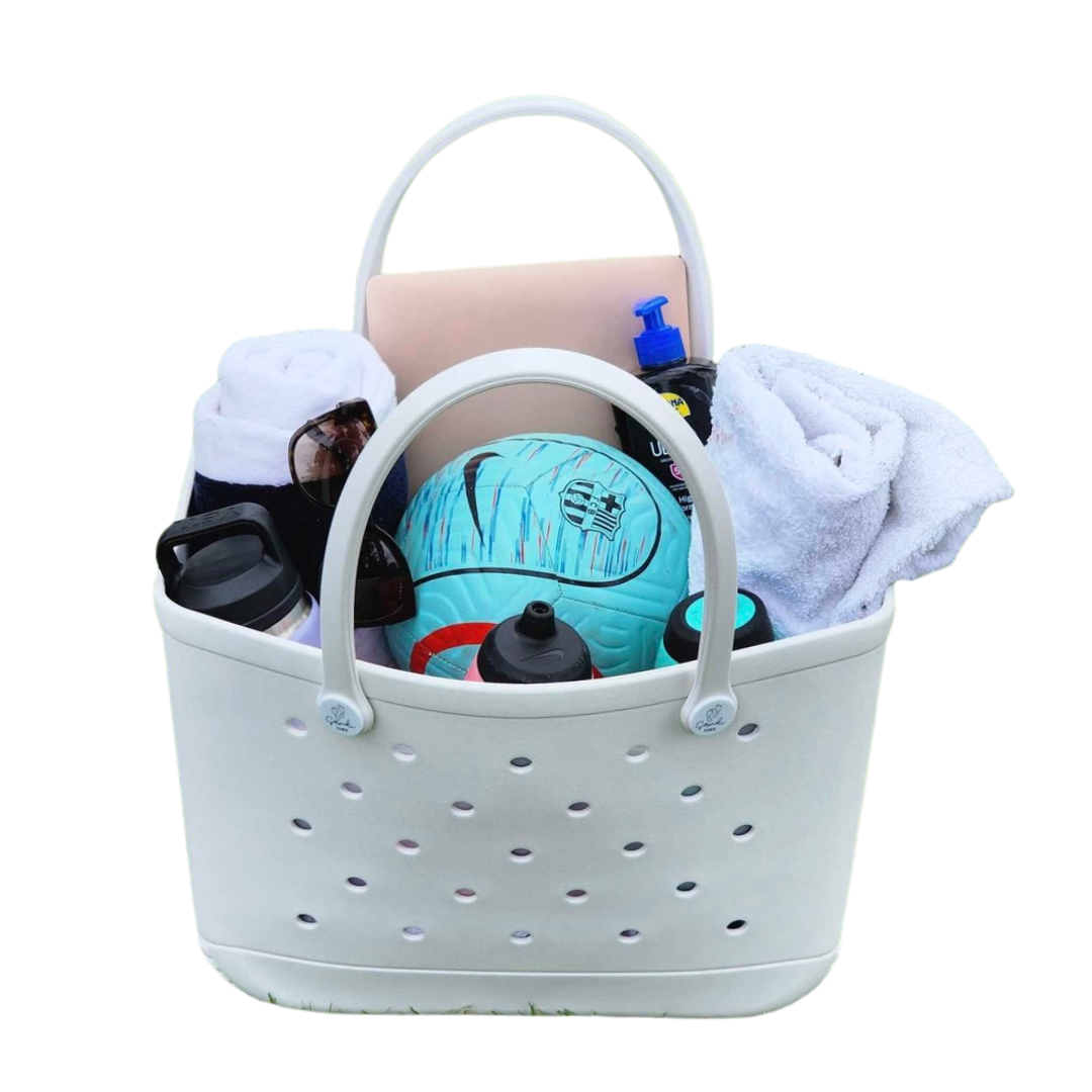 White Haven hauler bag with items inside