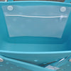 "Aqua Marine Eva Silicone bag showing the insert with zipper"