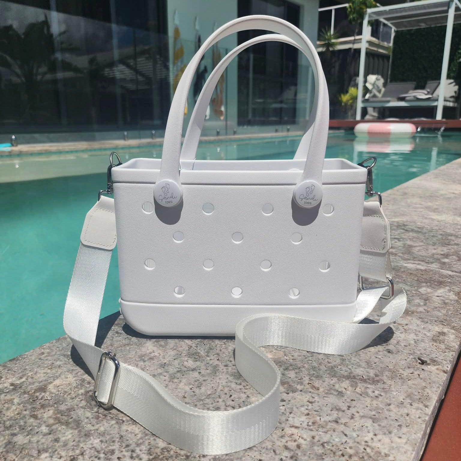 White Haven EVA Silicone Mini Bag with Strap