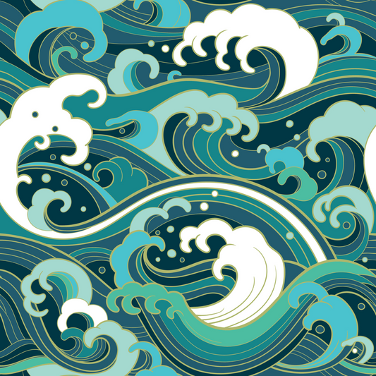 Wipeout Pattern Design showing waves