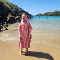 Palm Springs large hoodie at beach